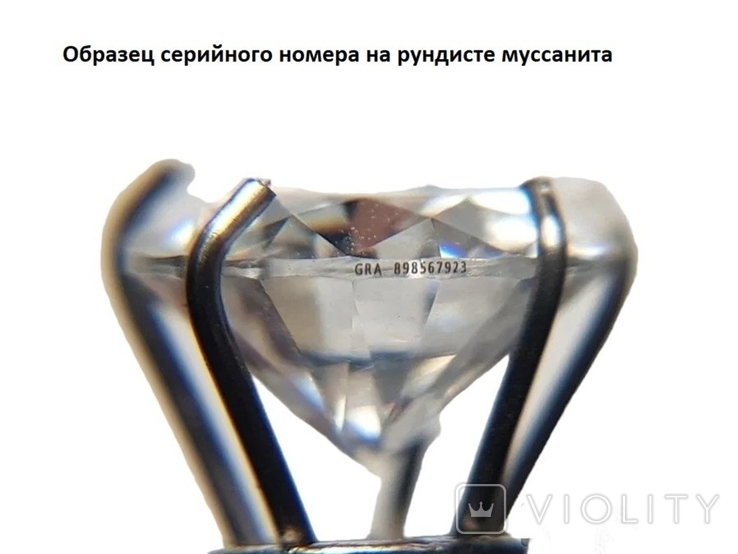 Сережки з муассаніту 1Ct Rival Diamond 5 мм Біле золото 585 Пусети, фото №5