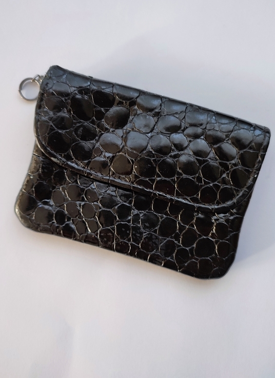 Шкіряна ключниця візитниця гаманець з шкіри крокодила Romano Firenze Fiocchi, фото №2
