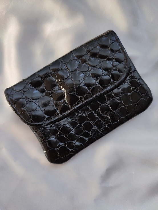 Шкіряна ключниця візитниця гаманець з шкіри крокодила Romano Firenze Fiocchi, фото №3