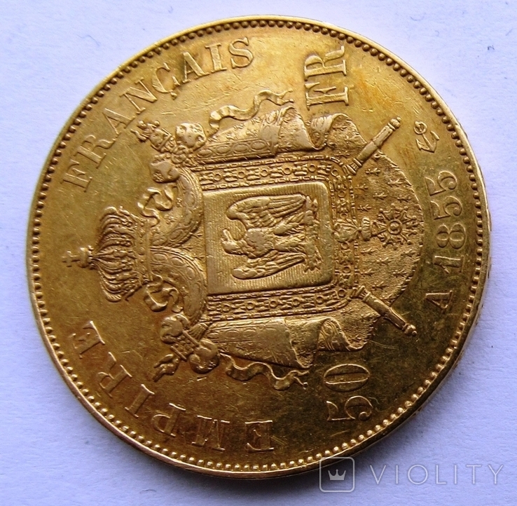 Франция, 50 франков 1855 - А, Париж, фото №6