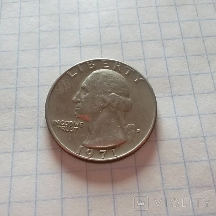 США 1/4 долара, 1971 D, фото №6