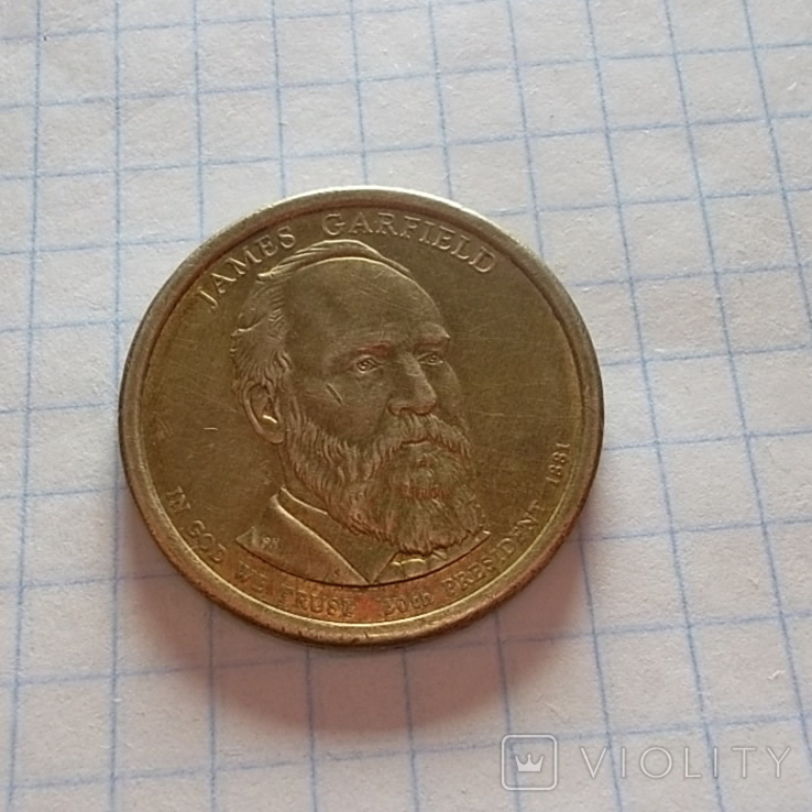 США 1 долар, 2011 Президент США - Джеймс Гарфілд (1881), фото №2