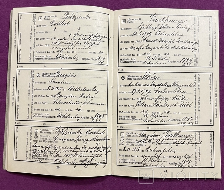 Аненпасс документ, подтверждавший арийское происхождение в нацистской Германии 3 рейх, фото №11