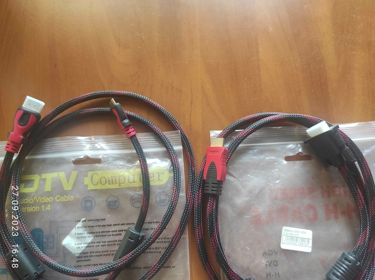 Кабели HDMI, 2 шт разные, 1,5 метра, фото №5