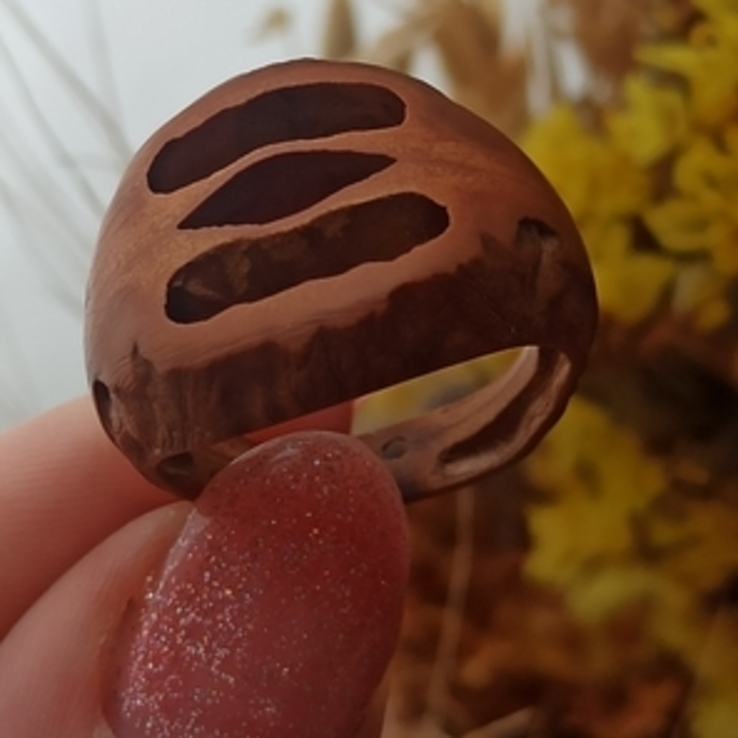 Каблучка з маньчжурського горіха .16 мм, фото №5