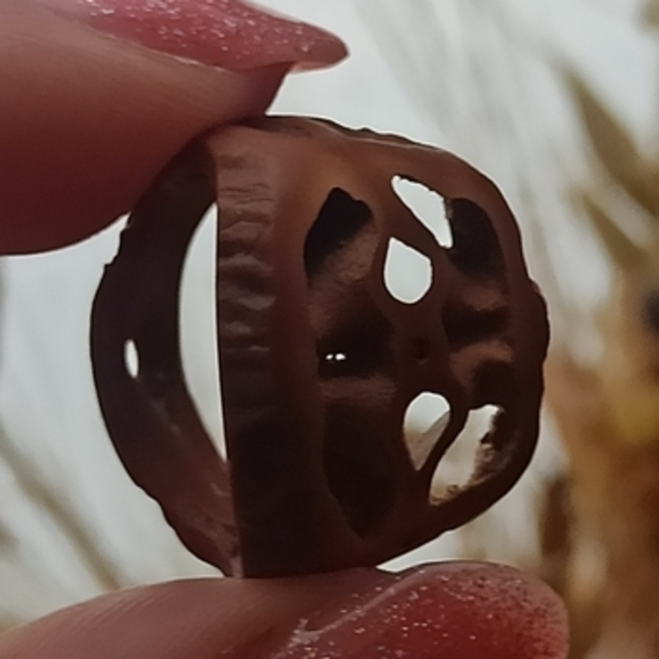Каблучка з маньчжурського горіха .15 мм, фото №5
