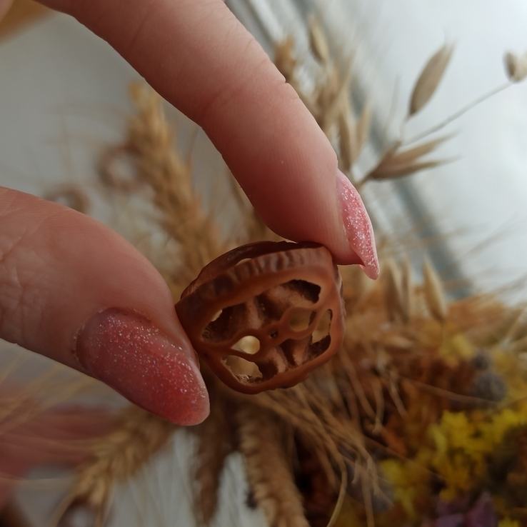 Каблучка з маньчжурського горіха .15 мм, фото №6