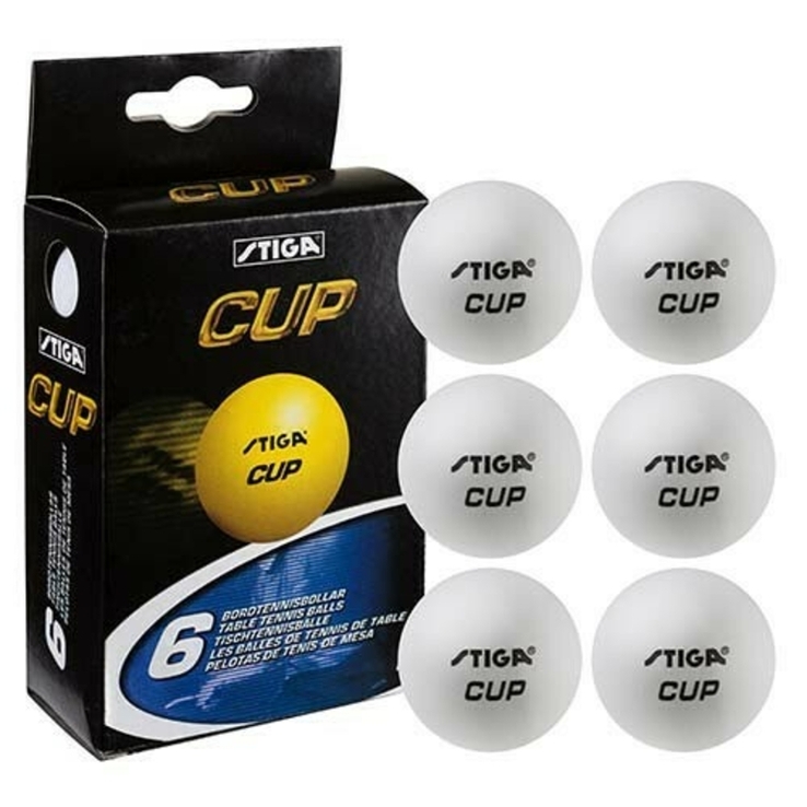 Кульки для настільного тенісу Stiga Cup 3*, 6 шт