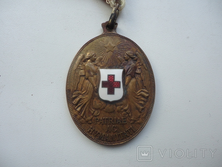 Австро-угорщина медаль красного креста бронз 1864-1914, фото №3