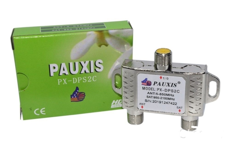 Диплексер SAT/TV PAUXIS для совмещения спутникового и эфирного сигнала в один кабель