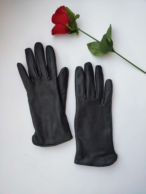 Стильні класичні шкіряні перчатки H&amp;M Швеція, photo number 7