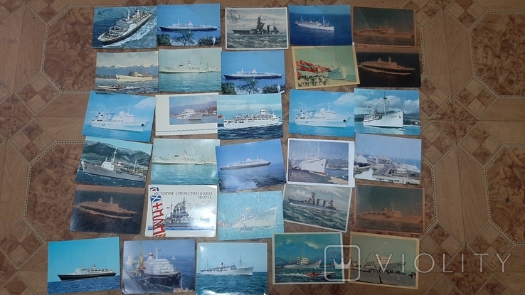 30 штук открыток - корабли, фото №2