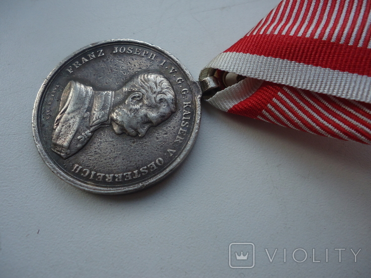 Австро-венгрия медаль За Храбрость Ф.Иосиф 2 ст. 1914 г, фото №4