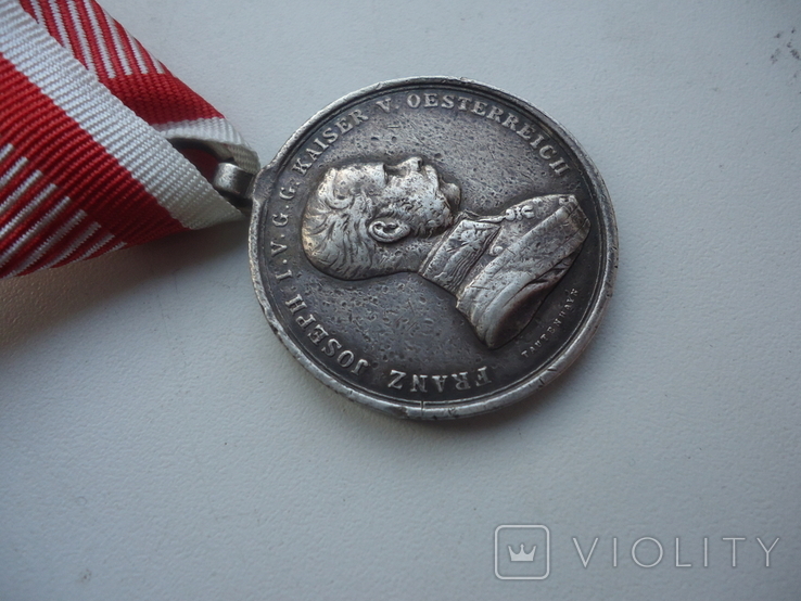Австро-венгрия медаль За Храбрость Ф.Иосиф 2 ст. 1914 г, фото №5