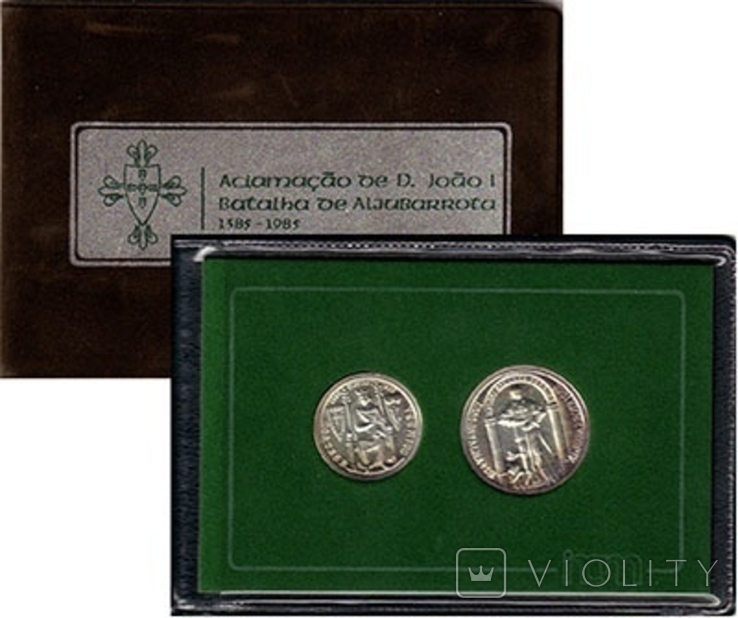 Португалия набор 1985 серебро, фото №2