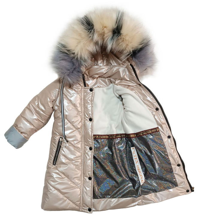 Зимове пальто Gold Hameleon зі світловідбивачами 110 зріст 1053d110, numer zdjęcia 4