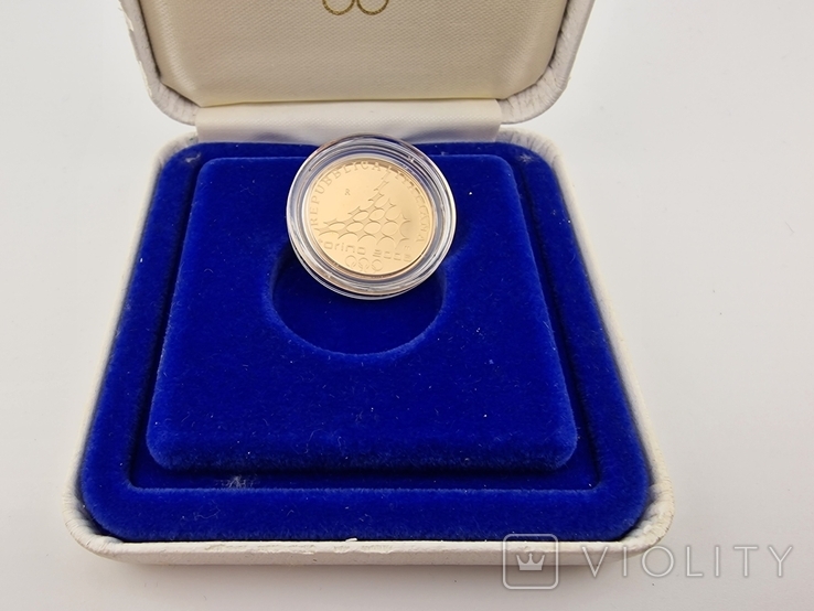 Золотая монета Олимпийские игры в Турине 2006 г. Палаццо Мадама, фото №6