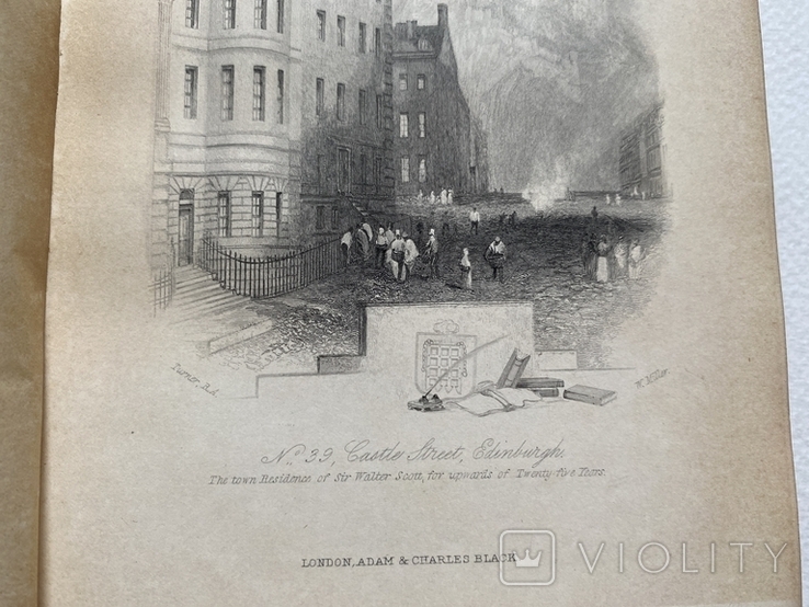 Життя Вальтера Скотта, два томи, London 1892, гравюри, фото №7