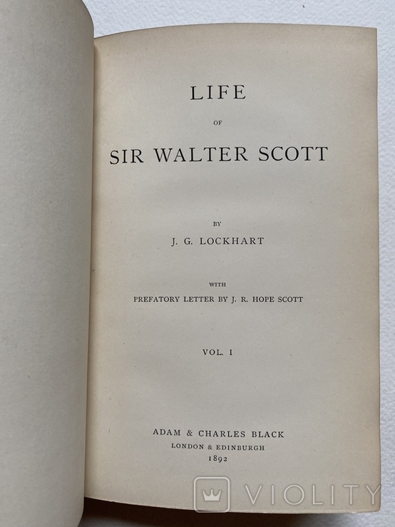 Життя Вальтера Скотта, два томи, London 1892, гравюри, фото №8