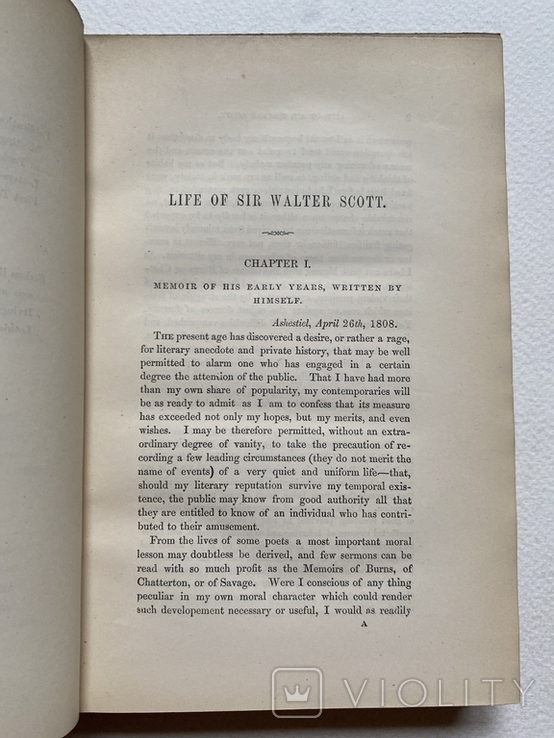 Життя Вальтера Скотта, два томи, London 1892, гравюри, фото №10