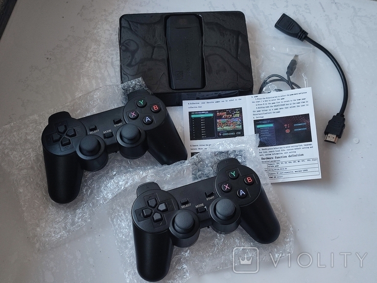 Портативная игровая консоль Game stick M8-4K HD ретро приставка 2.4G Wireless 2 джойстика, фото №4