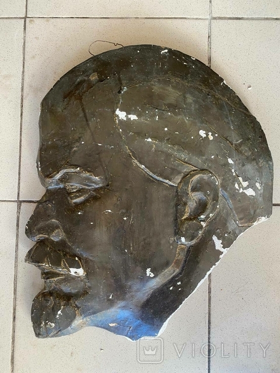 Голова Ленина, 40 см , гипс., фото №2