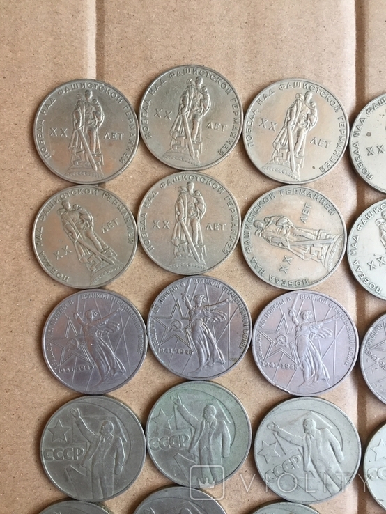 Юбилейные монеты СССР 1 рубль разных годов-47монет., фото №4