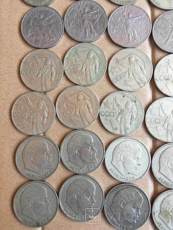 Юбилейные монеты СССР 1 рубль разных годов-47монет., фото №8