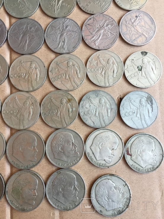 Юбилейные монеты СССР 1 рубль разных годов-47монет., фото №10