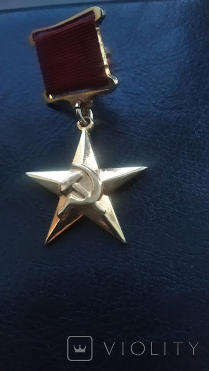 Медаль "Серп и Молот" копия номерная, фото №2