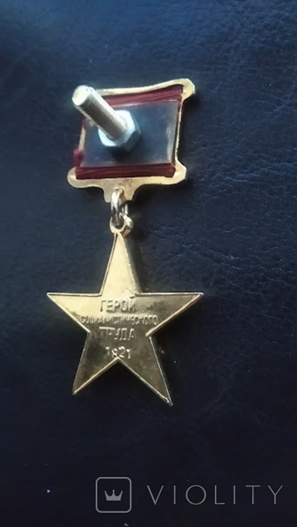 Медаль "Серп и Молот" копия номерная, фото №5