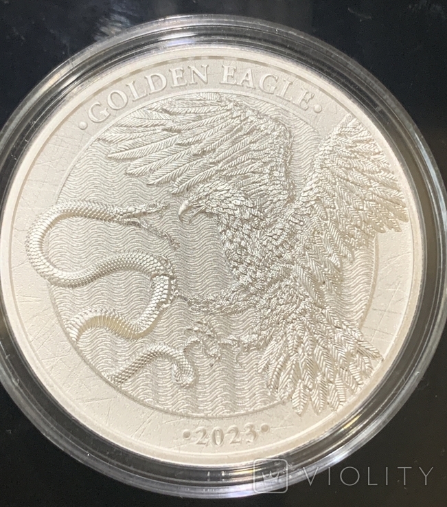 Срібна монета Золотий орел Мальта, фото №2