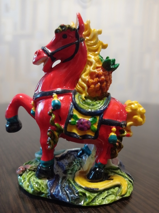 Фигурка Красный китайский конь, numer zdjęcia 7
