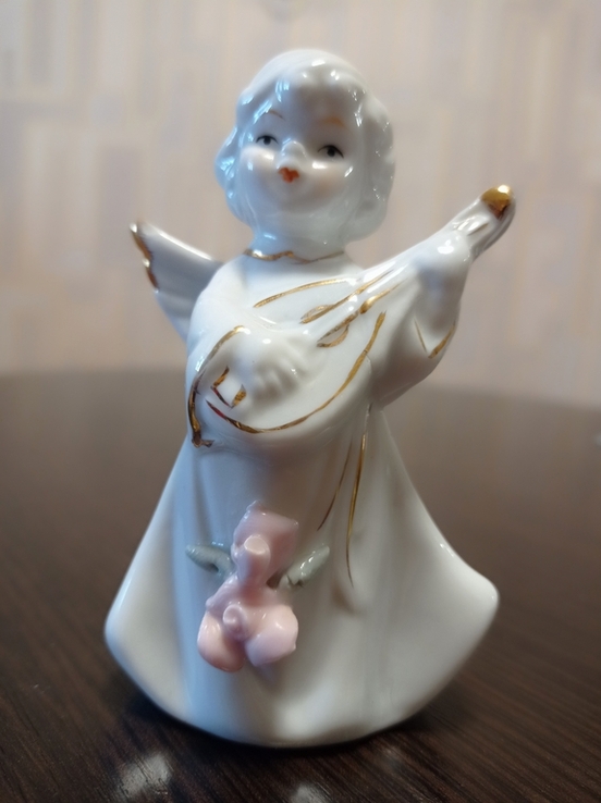 Фигурка керамическая с позолотой Ангел, фото №6