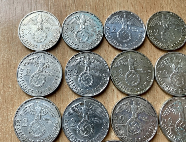 15 монет 2 марки 3 рейх, фото №3