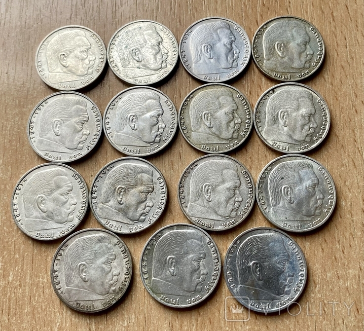 15 монет 2 марки 3 рейх, фото №8