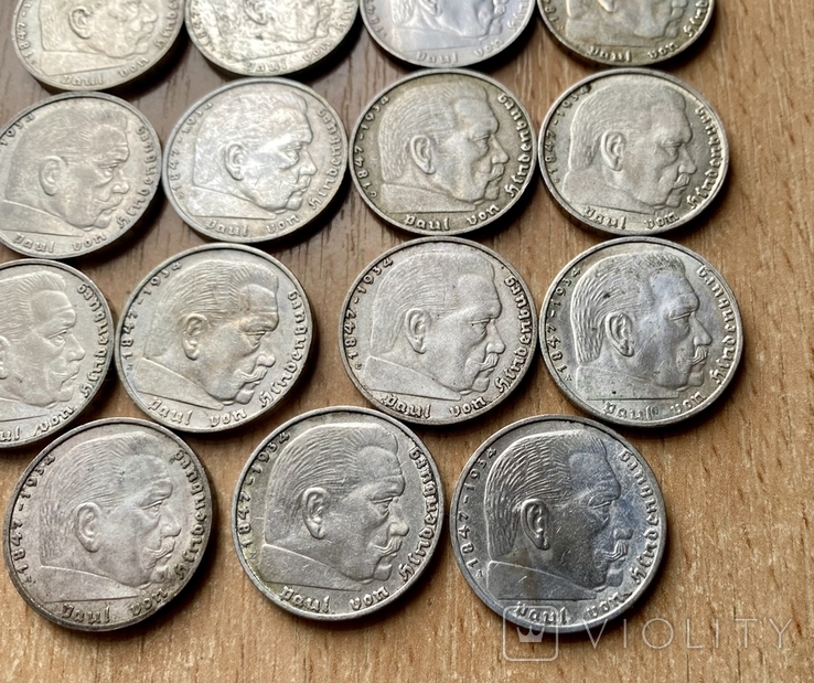 15 монет 2 марки 3 рейх, фото №11