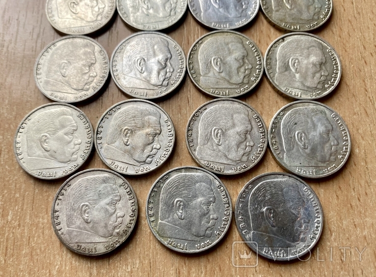 15 монет 2 марки 3 рейх, фото №12