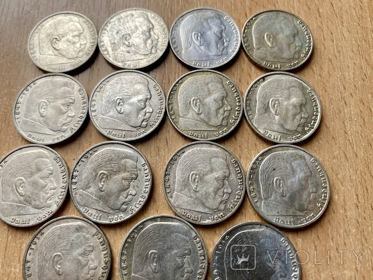 15 монет 2 марки 3 рейх, фото №13