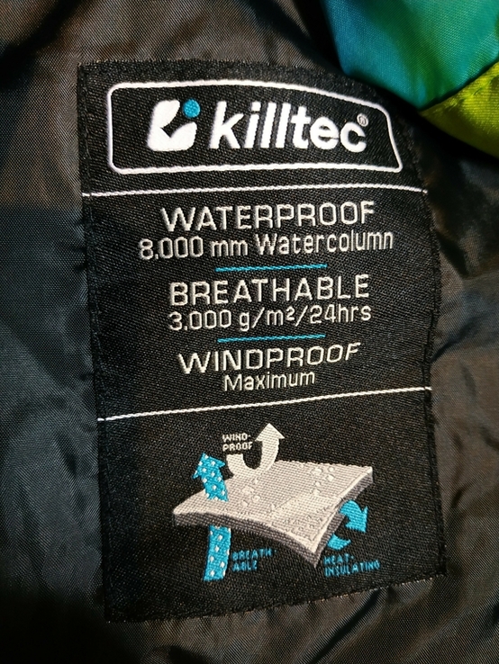 Куртка спортивна лижна KILLTEC мембрана 8000 мм єврозима унісекс р-р 40(стан нового), фото №10