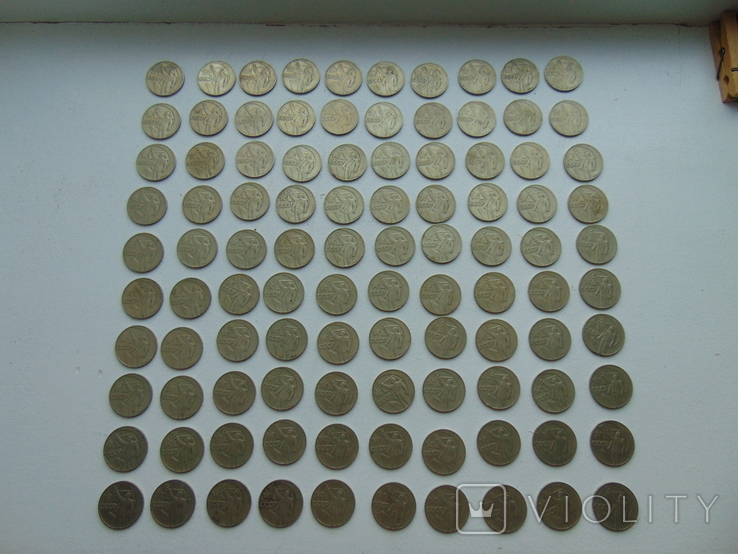 1 Рубль СССР юбилейные 100 штук лот 1, фото №2