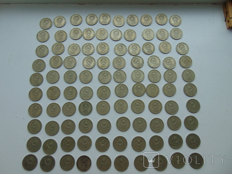 1 Рубль СССР юбилейные 100 штук лот 1, фото №8