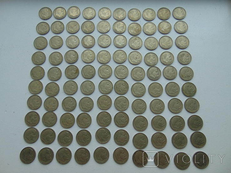 1 Рубль СССР юбилейные 100 штук лот 2, фото №2