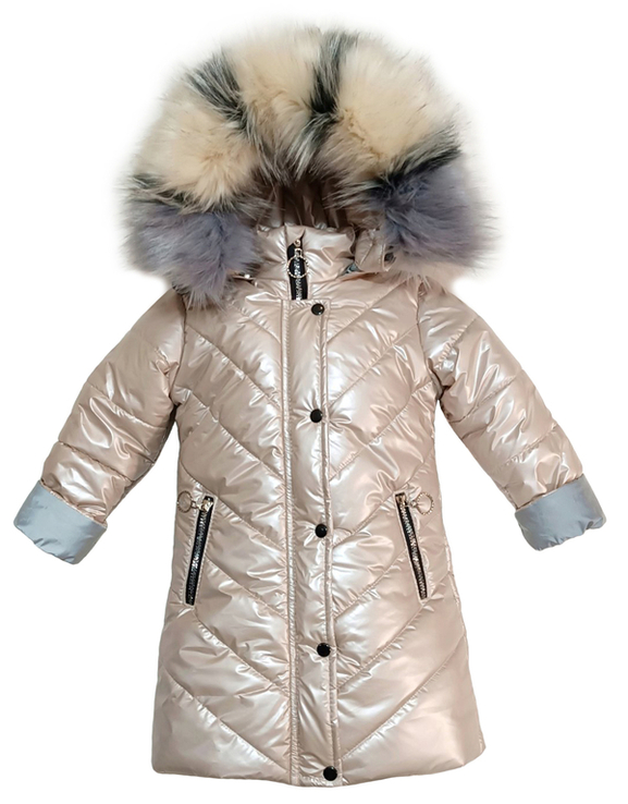 Зимове пальто Gold Hameleon зі світловідбивачами 128 зріст 1053d128, фото №2