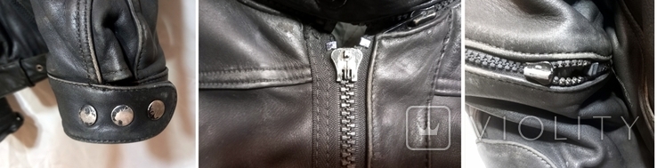 Мотоциклетна куртка Hein Gericke трансформується в жилет 2 види натуральна товста шкіра 54p, фото №10
