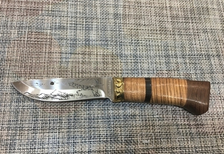 Охотничий,туристический нож "Охота Верный Пес" Colunbir 23 см с чехлом з ткани, фото №7