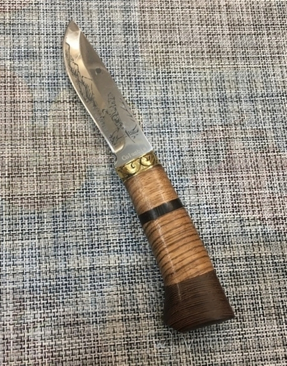 Охотничий,туристический нож "Охота Верный Пес" Colunbir 23 см с чехлом з ткани, фото №9