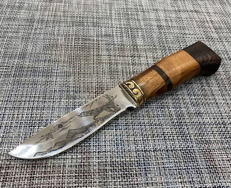 Охотничий,туристический нож "Охота Верный Пес" Colunbir 23 см с чехлом з ткани, фото №11