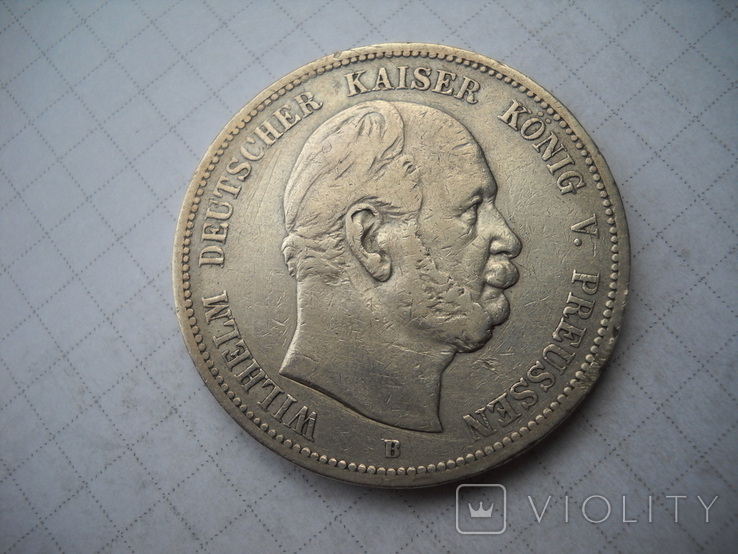 5 марок 1876 г Пруссия, фото №6