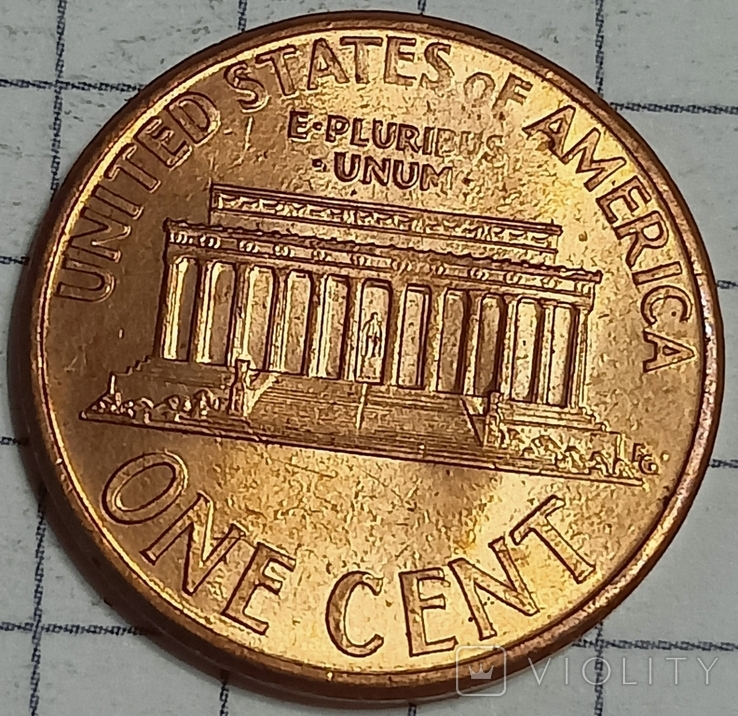 США 1 цент 1995, фото №3